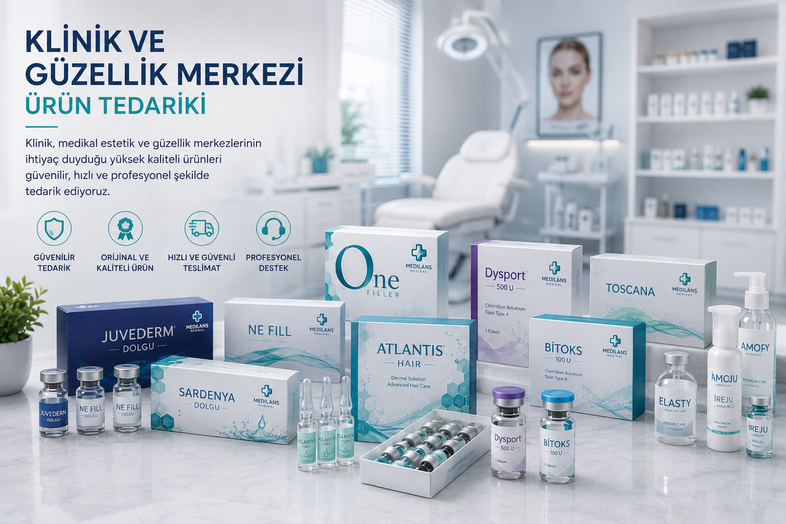 Klinik ve Güzellik Merkezi Ürün Tedariki